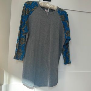 Lula Roe Top with arm pattern